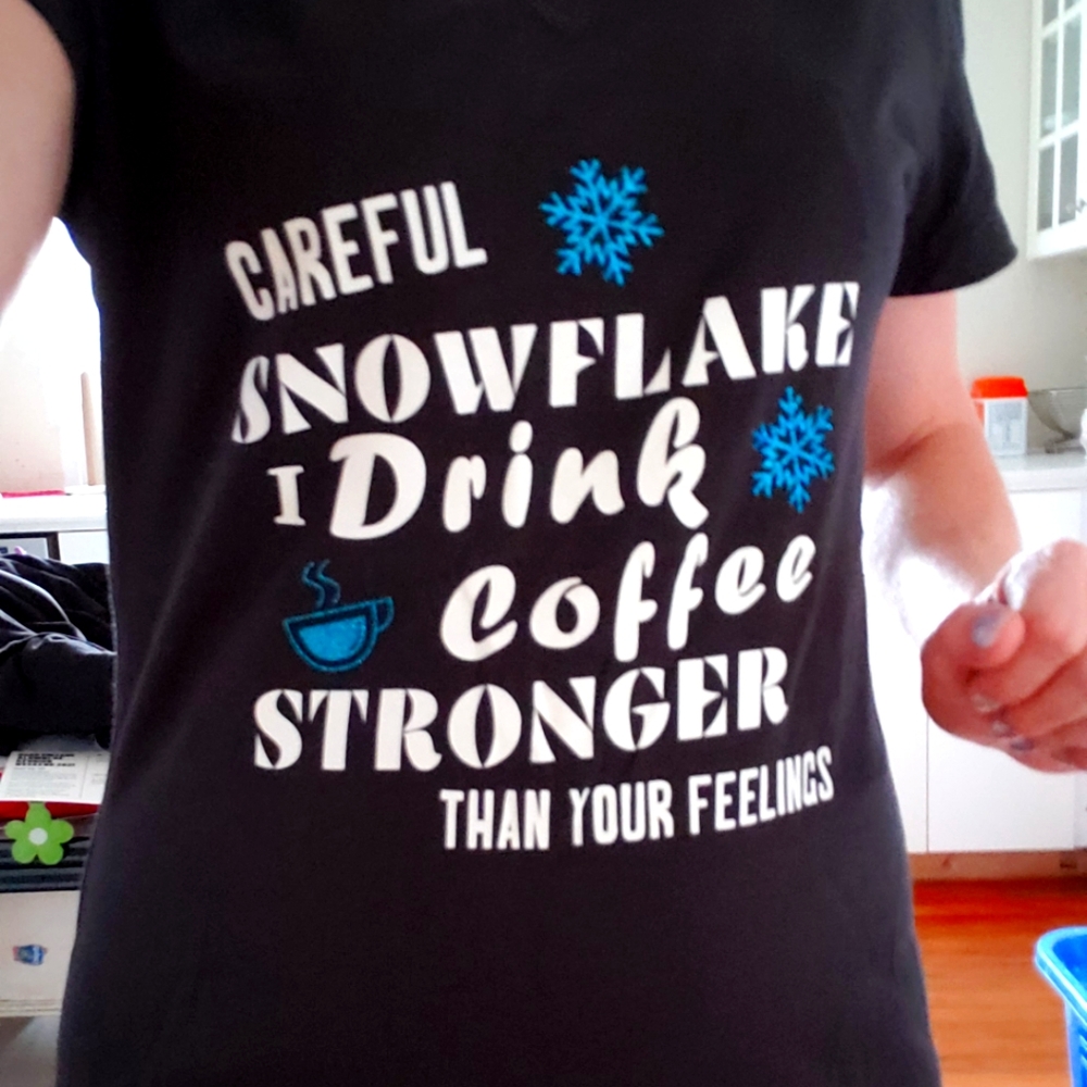 Careful Snowflake Tee - Picture 1 of 2